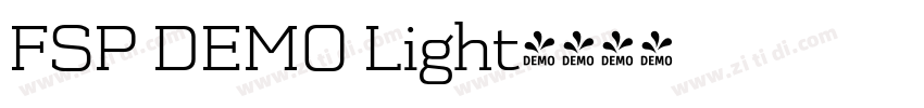 FSP DEMO Light字体转换 FSP DEMO Light字体转换